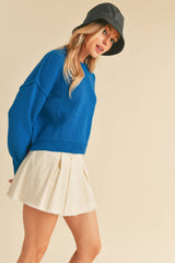AEMI + CO - 3115CK Regina Sweater: Red / L / Knit