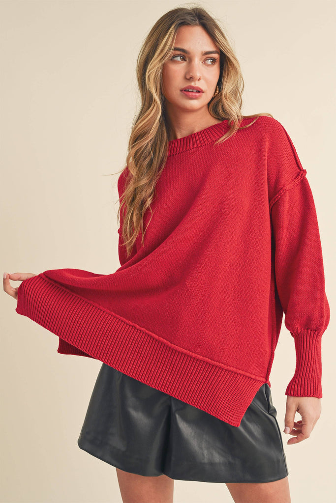 AEMI + CO - 3152DK Ina Sweater: Green / Contemporary / M