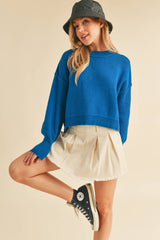 AEMI + CO - 3115CK Regina Sweater: Red / L / Knit