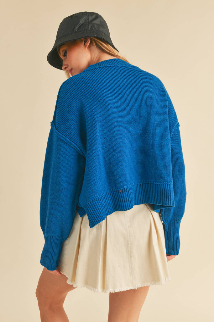 AEMI + CO - 3115CK Regina Sweater: Red / M / Knit