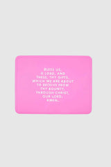 Be A Heart - Meal Blessing Silicone Placemat | Catholic Placemat | Kids: Bubblegum