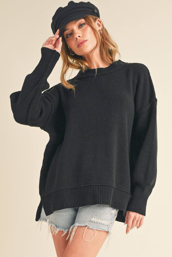AEMI + CO - 3152DK Ina Sweater: Green / Contemporary / M