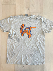 CURSIVE HEAT - GREY DYED COMFORT COLORS TEE
