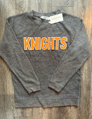 BLOCK KNIGHTS - GREY COZY CREW
