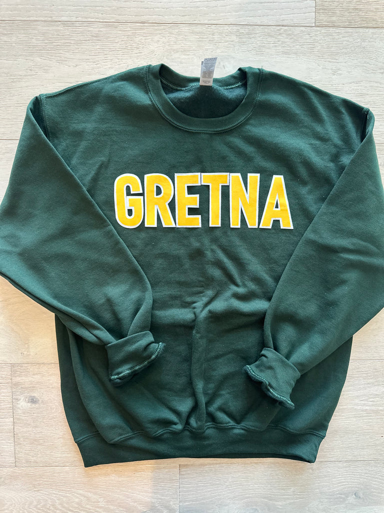 BLOCK GRETNA - GREEN GILDAN CREW