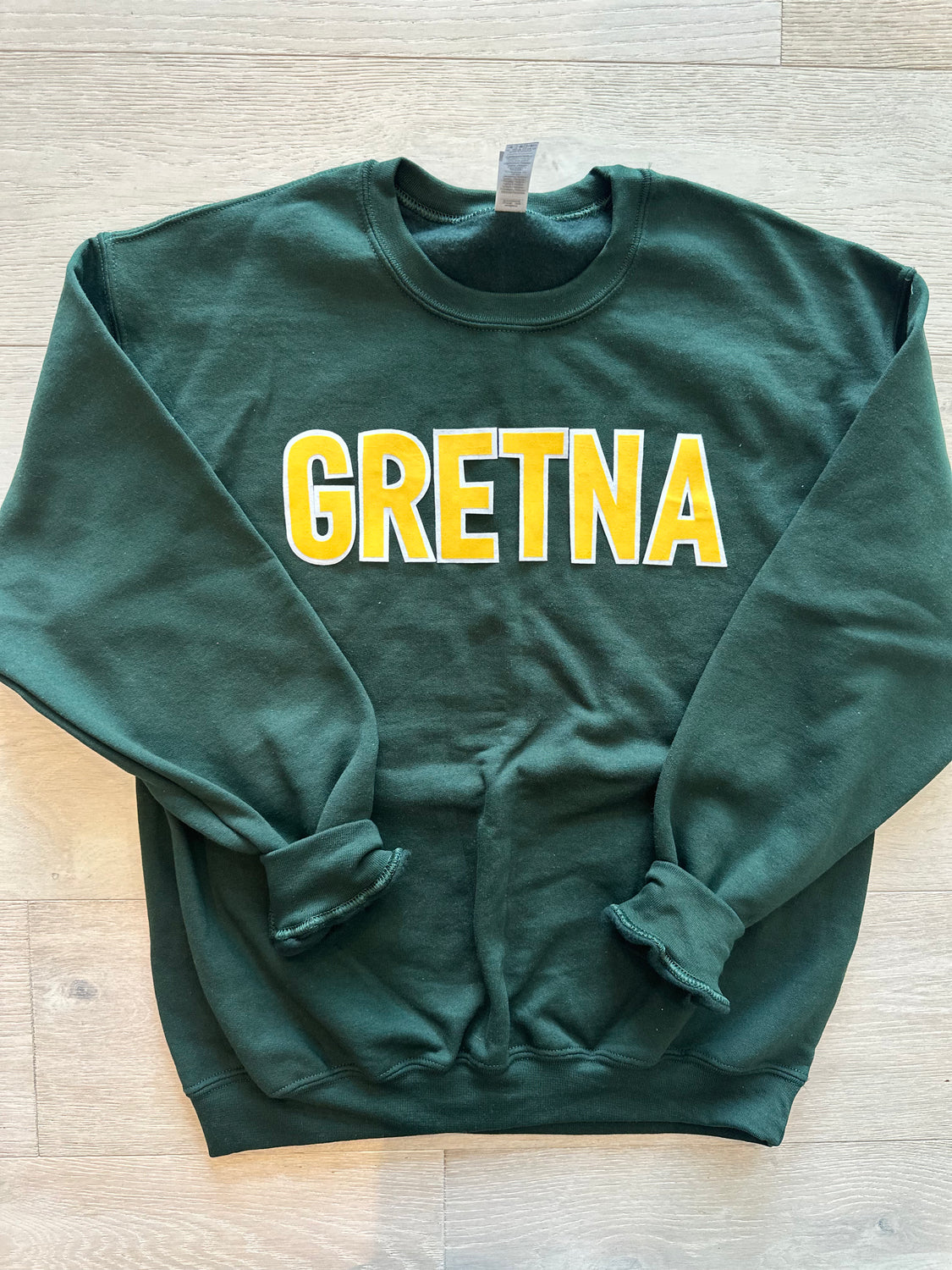 BLOCK GRETNA - GREEN GILDAN CREW