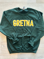 BLOCK GRETNA - GREEN GILDAN CREW