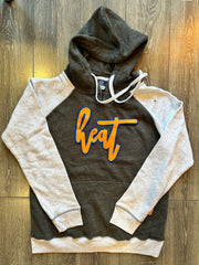 CURSIVE HEAT - COLORBLOCK HOODIE