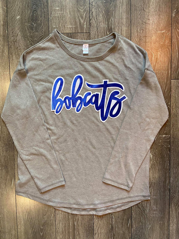 BOBCATS - GREY LONG SLEEVE