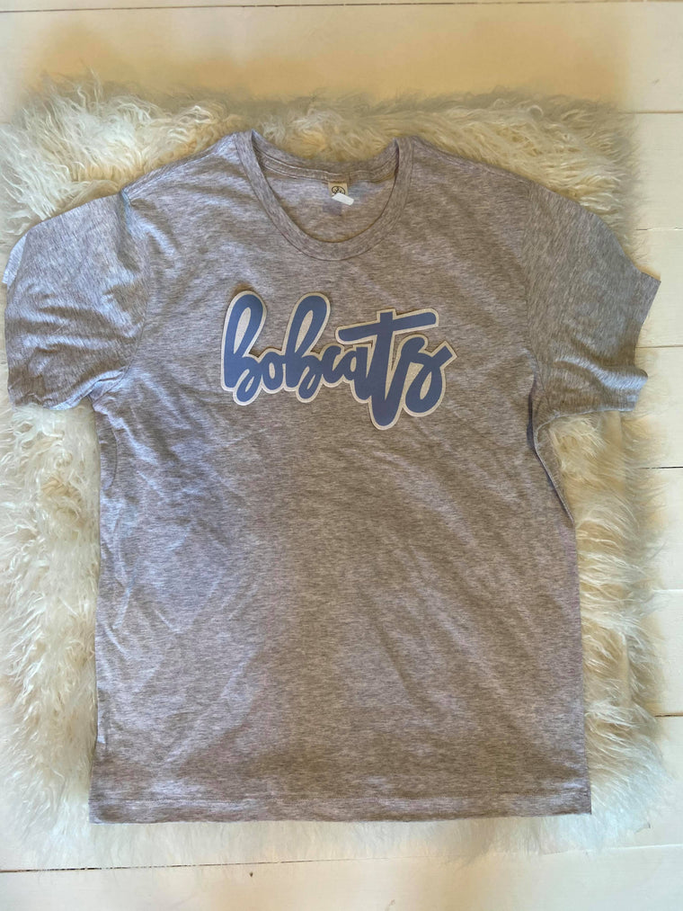 BOBCATS - LIGHT GREY UNISEX TEE (YOUTH + ADULT)