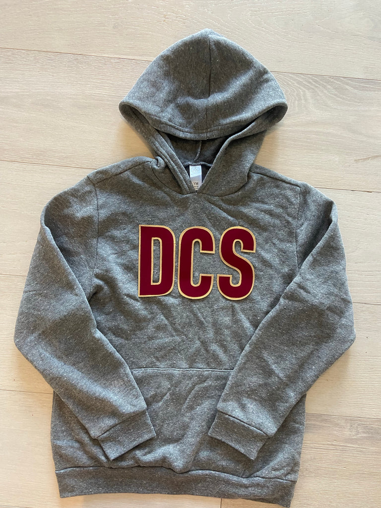 DCS - GREY FLEECE HOODIE (YOUTH + ADULT)