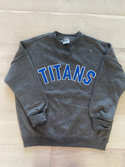 BLOCK TITANS - GREY SUEDED CREW