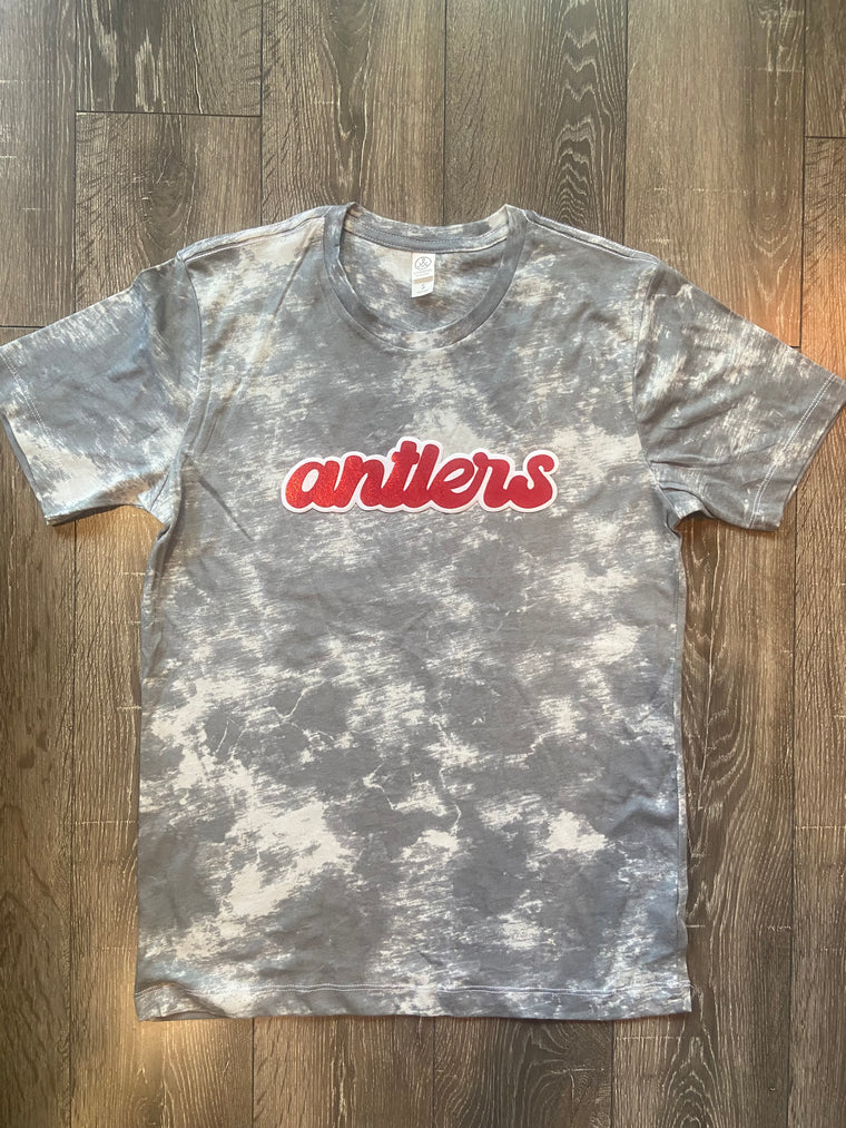 ANTLERS - GREY DYED TEE