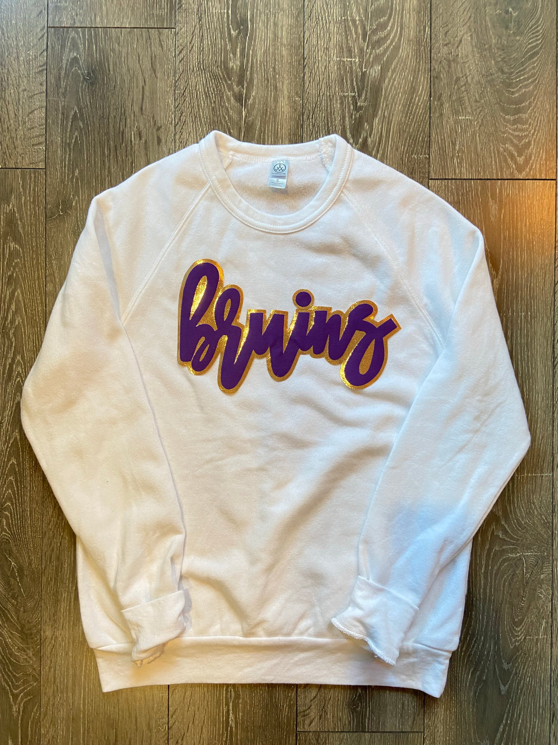 BRUINS - WHITE FLEECE CREW
