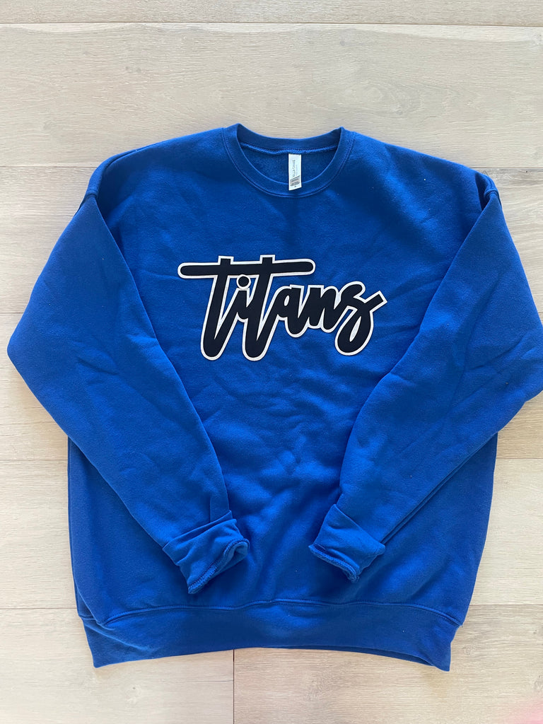 BLACK/ WHITE TITANS - BLUE SPONGE CREW