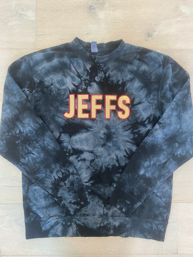 BLOCK JEFFS - BLACK DYED CREW