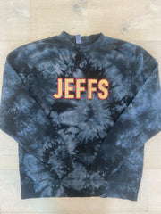 BLOCK JEFFS - BLACK DYED CREW