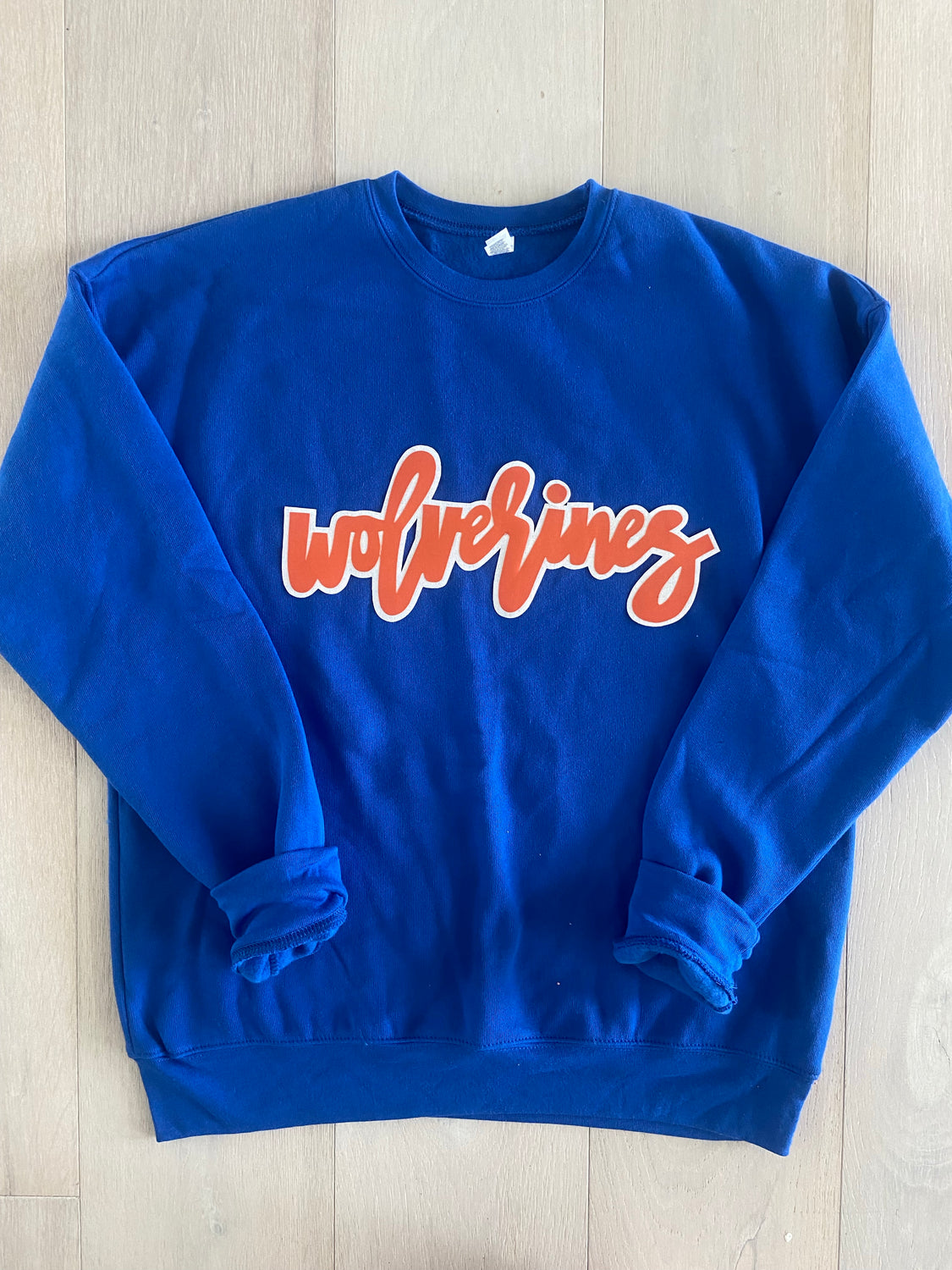 WOLVERINES - BLUE GILDAN CREW