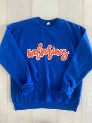 WOLVERINES - BLUE GILDAN CREW