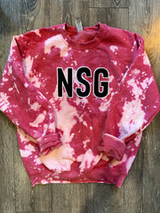 BLOCK NSG - RED DYED CREW