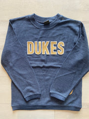BLOCK DUKES - NAVY RIBBED CREW