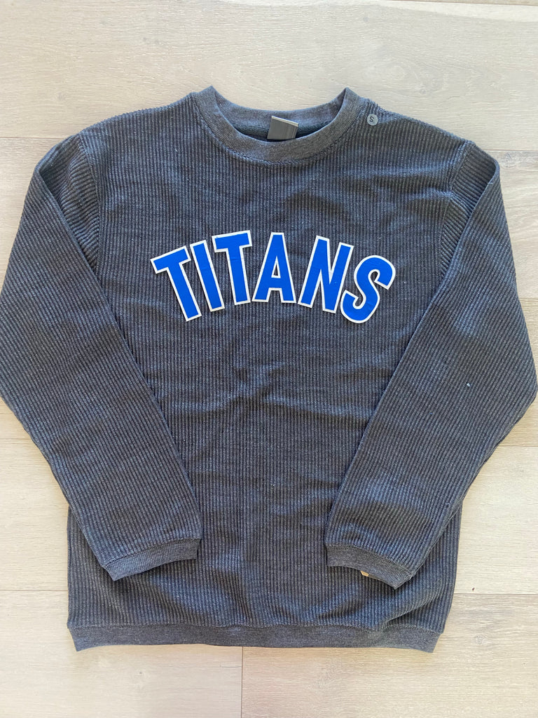 BLOCK TITANS - GREY CORDED CREW