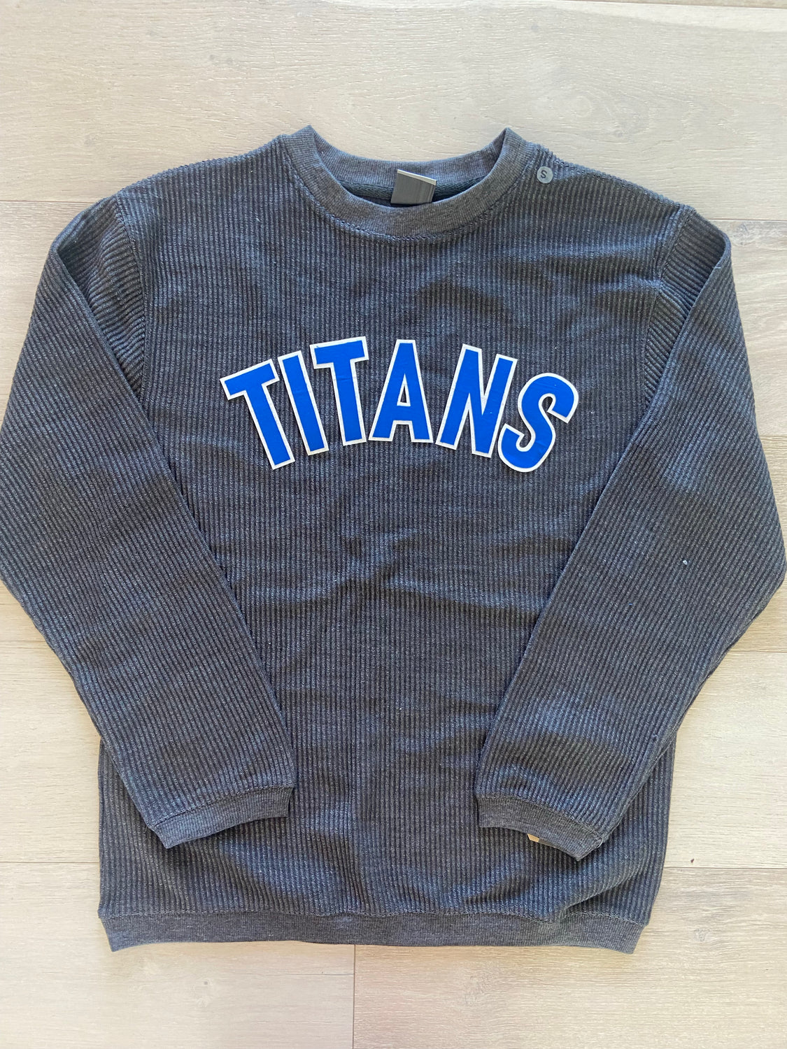 BLOCK TITANS - GREY CORDED CREW