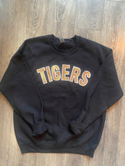 BLOCK TIGERS - BLACK GILDAN CREW