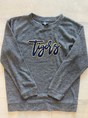 TIGERS - GREY SUEDED CREW