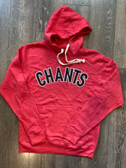 BLOCK CHANTS - RED FLEECE HOODIE