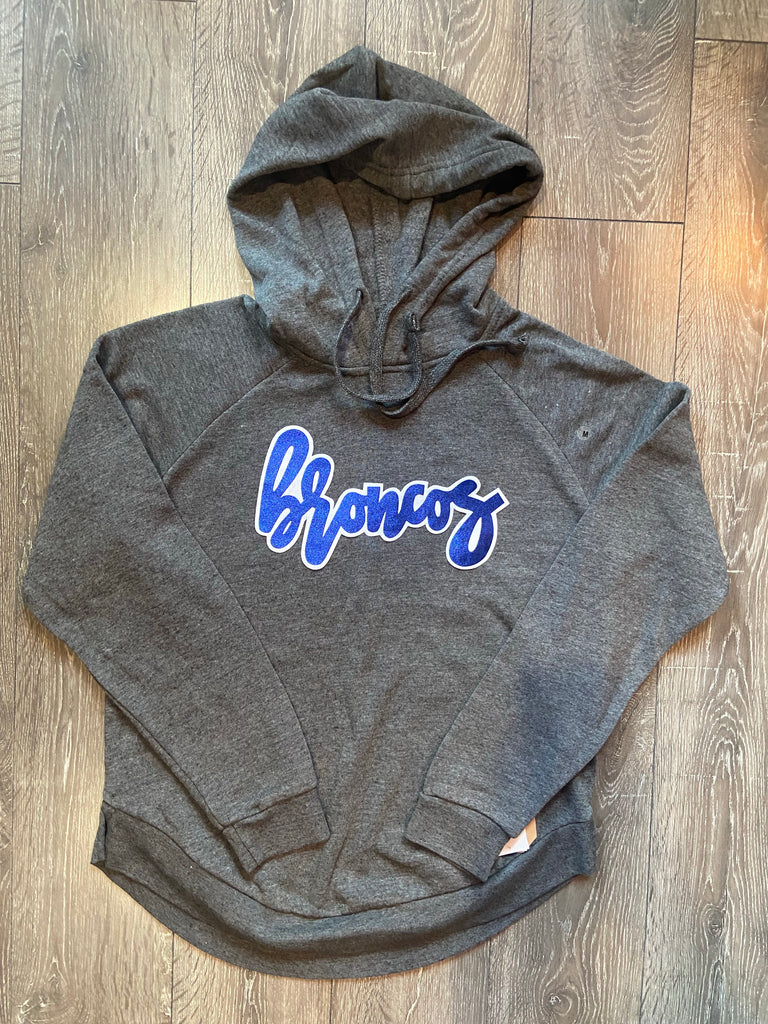 BRONCOS - GREY ANGEL FLEECE HOODIE