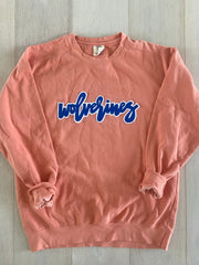 WOLVERINES - ORANGE COMFORT COLORS CREW