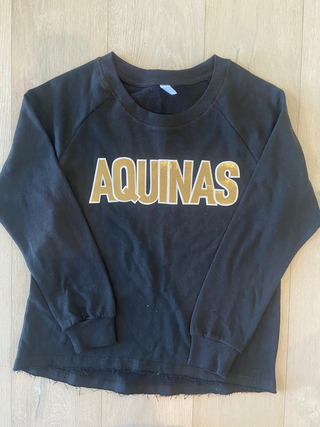 AQUINAS - BLACK LIGHTWEIGHT CREW
