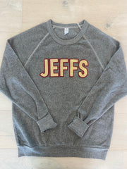 BLOCK JEFFS - GREY FLEECE CREW