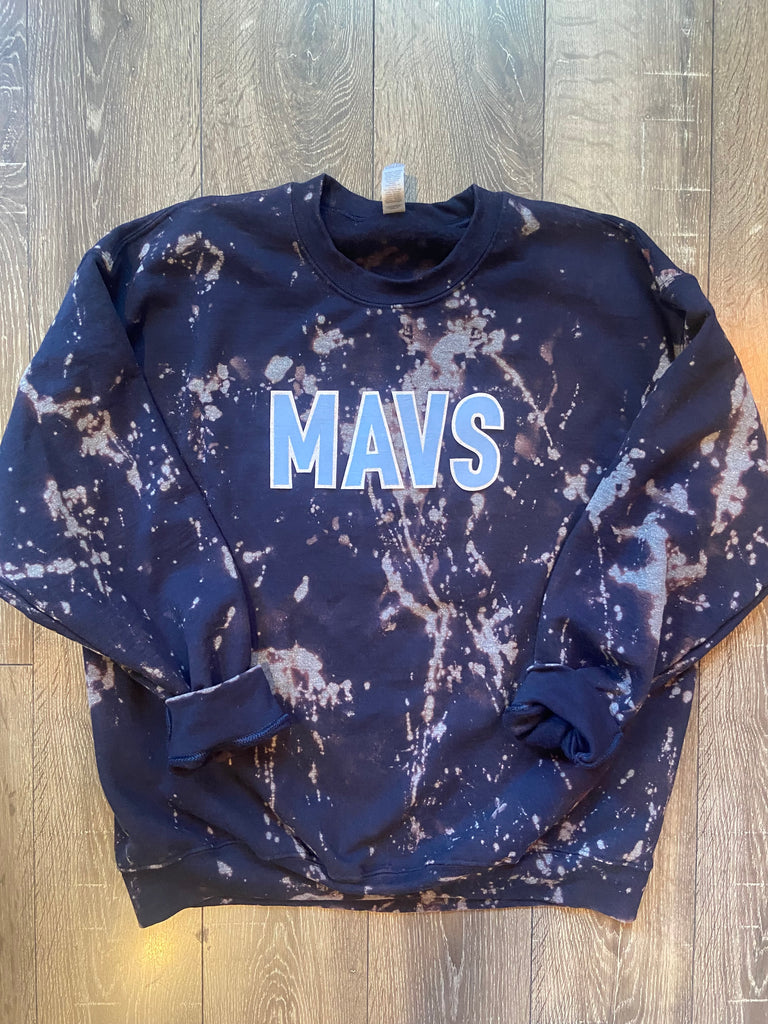 MAVS - NAVY DYED GILDAN CREW