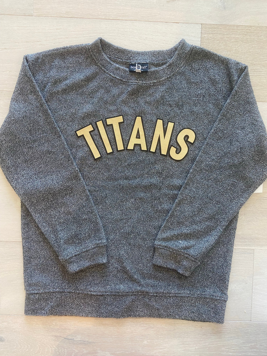 BLOCK TITANS - GREY COZY CREW