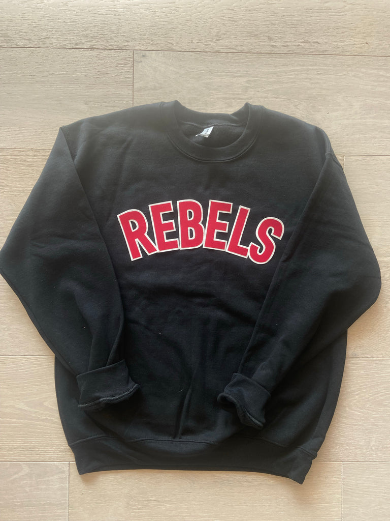 BLOCK REBELS - BLACK GILDAN CREW (YOUTH + ADULT)