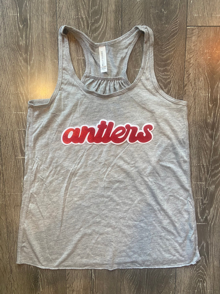 ANTLERS - GREY RACERBACK TANK