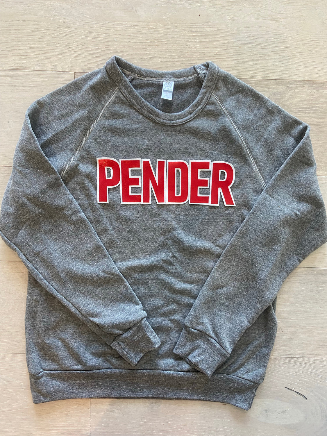 BLOCK PENDER - GREY FLEECE CREW
