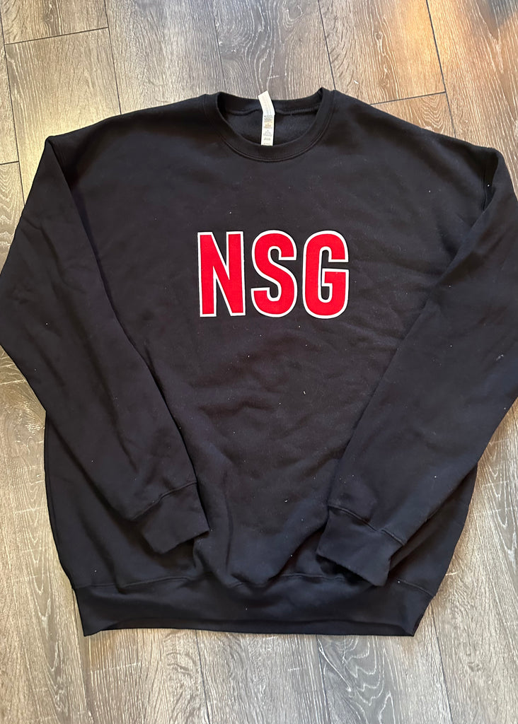BLOCK NSG - BLACK SPONGE FLEECE CREW