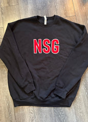 BLOCK NSG - BLACK SPONGE FLEECE CREW
