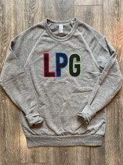LPG - GREY FLEECE CREW