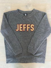 BLOCK JEFFS - GREY COZY CREW