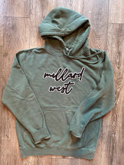 BLACK/WHITE MILLARD WEST - INDEPENDENT GREEN HOODIE