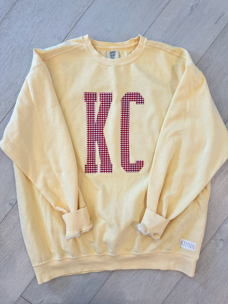 KC - YELLOW COMFORT COLORS CREW