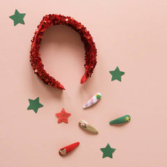 Rockahula Kids - Sequin Velvet Headband - Red