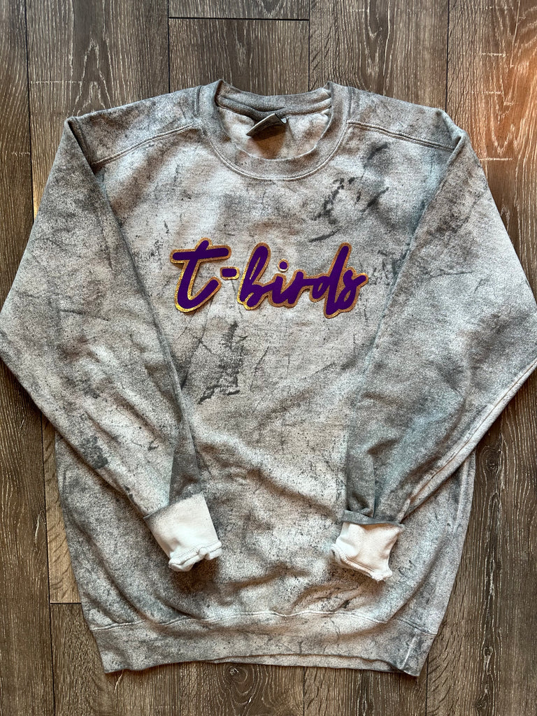 T-BIRDS - GREY DYED COMFORT COLORS CREW