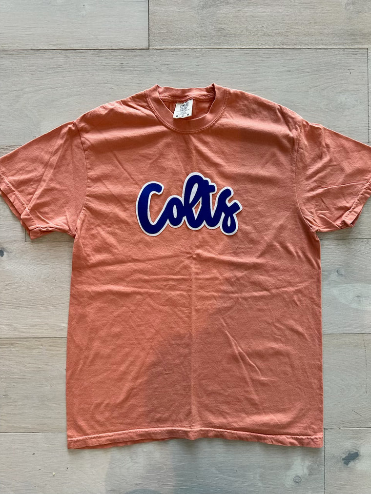 COLTS - ORANGE COMFORT COLORS TEE (YOUTH + ADULT)