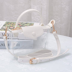MiMi Wholesale - CB781 Gladys Clear Gameday Mini Crossbody Bag: Red