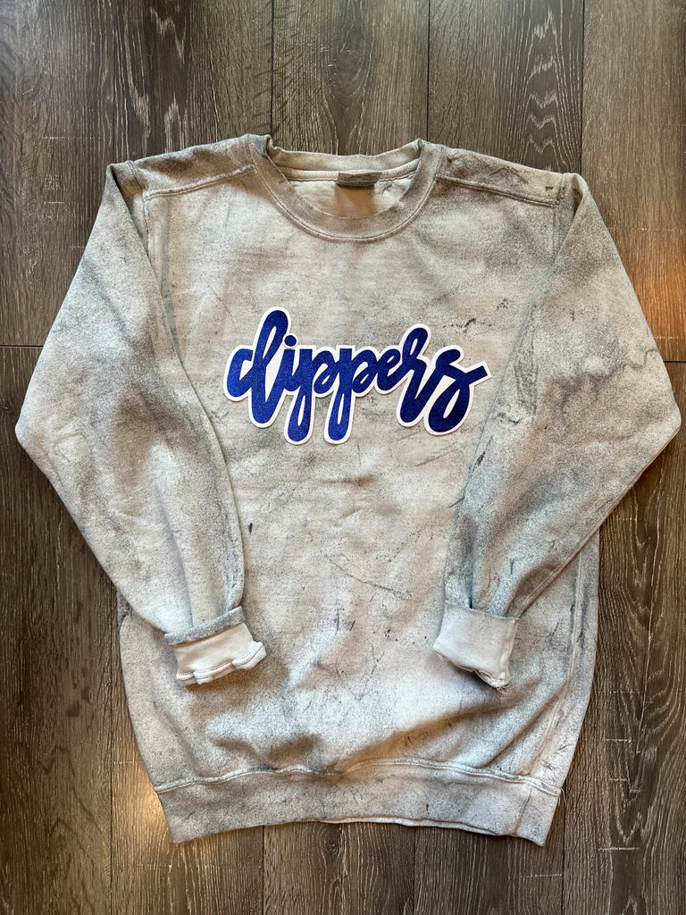 CURSIVE CLIPPERS - DYED COMFORT COLORS CREW